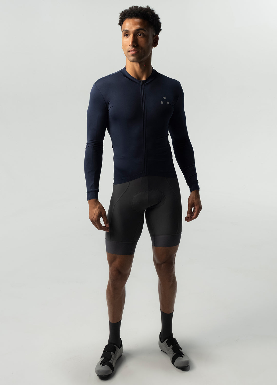 Men's Fluid Long Sleeve Jersey - Navy
