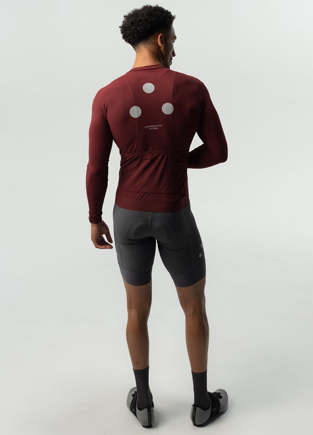 Men's Fluid Long Sleeve Jersey - Maroon