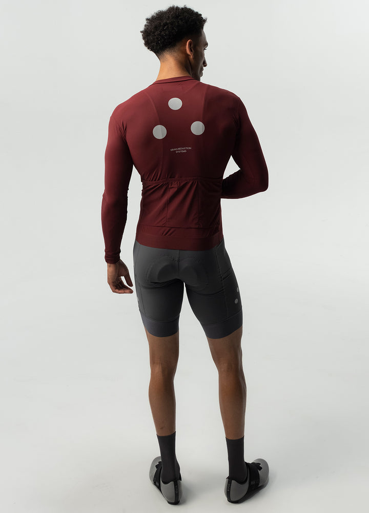 Men's Fluid Long Sleeve Jersey - Maroon