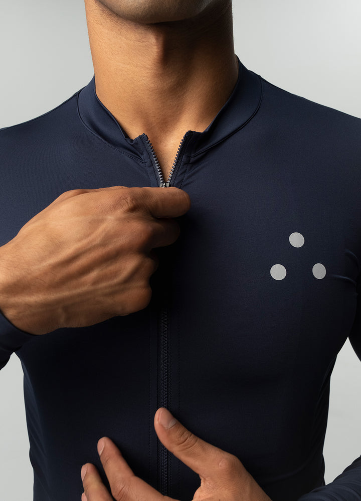 Men's Fluid Long Sleeve Jersey - Navy
