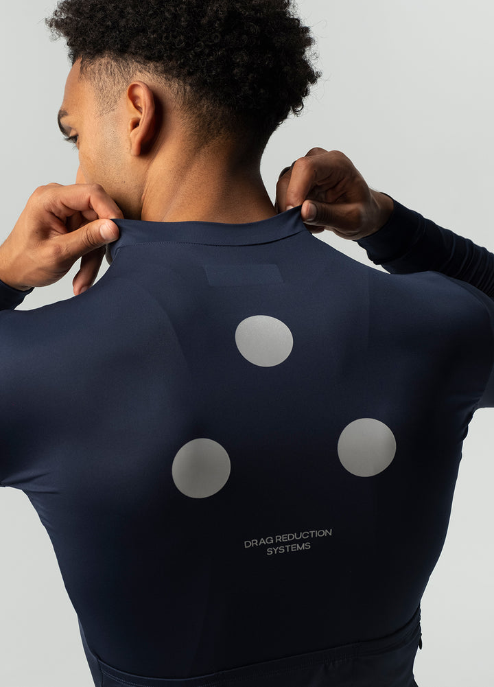 Men's Fluid Long Sleeve Jersey - Navy