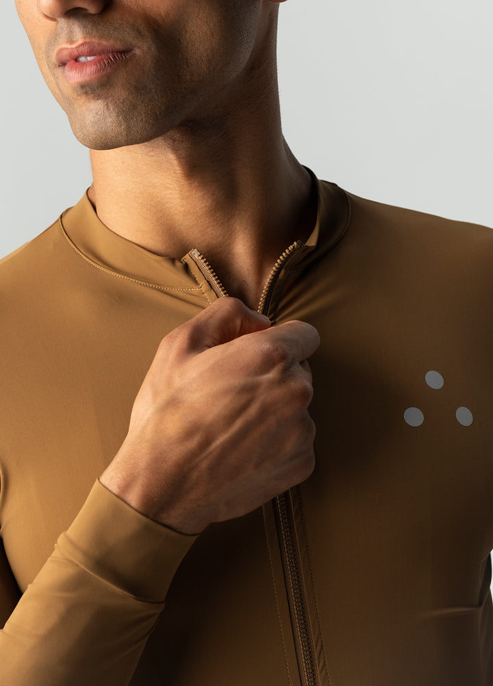 Men's Fluid Long Sleeve Jersey - Copper