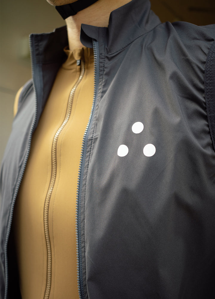 Men's Windbreaker Gilet - Slate