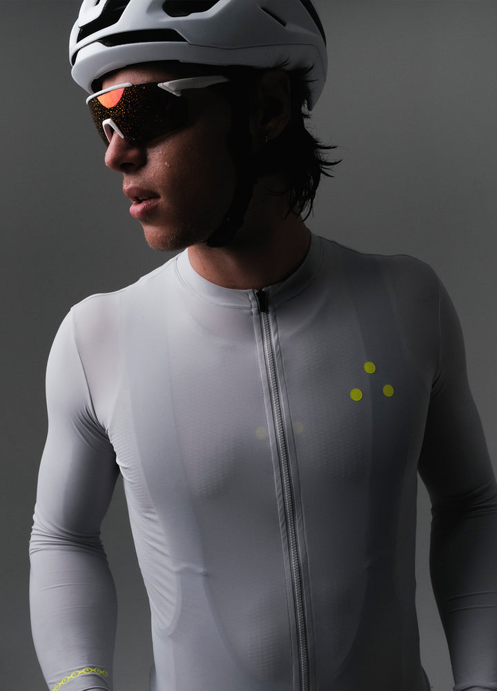 Men's Long Sleeve Jersey - "LUMEN" | Grey