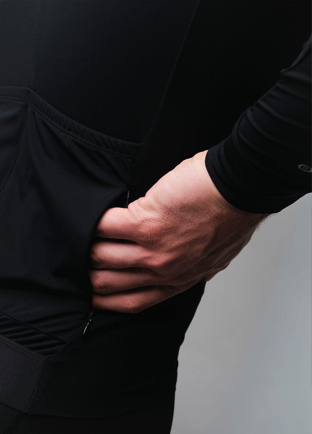 Men's Long Sleeve Jersey - "LUMEN" | Black