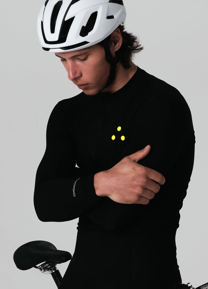 Men's Long Sleeve Jersey - "LUMEN" | Black