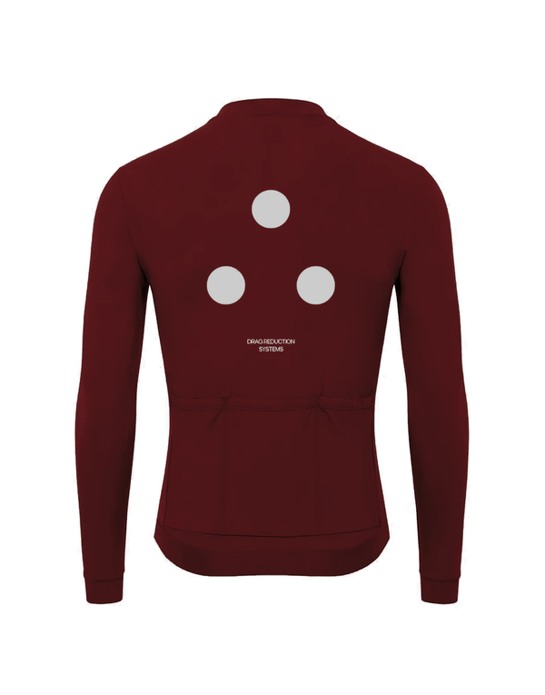 Men's Fluid Long Sleeve Jersey - Maroon