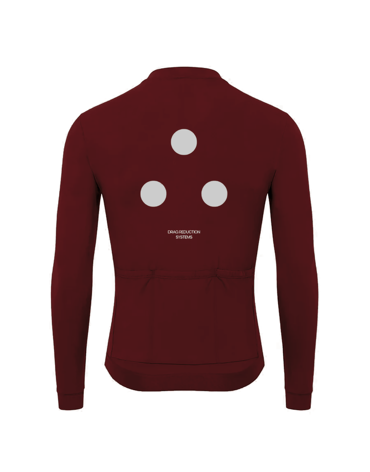 Men's Fluid Long Sleeve Jersey - Maroon