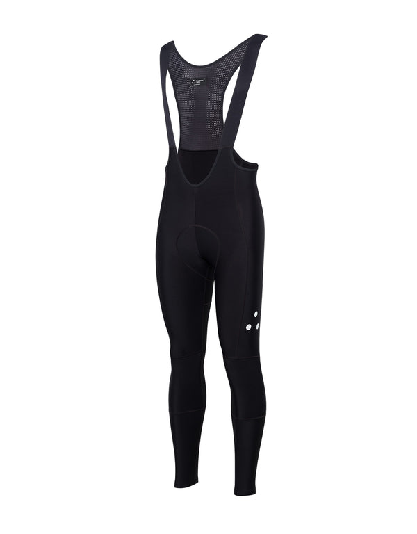 Men's Fluid Thermal Long Bibs - Black